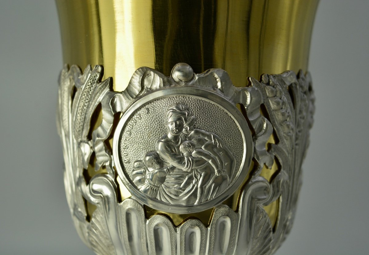 Calice Et Patene En Argent France XIXe Siecle Par Martin Et Dejean Orfevre-photo-7