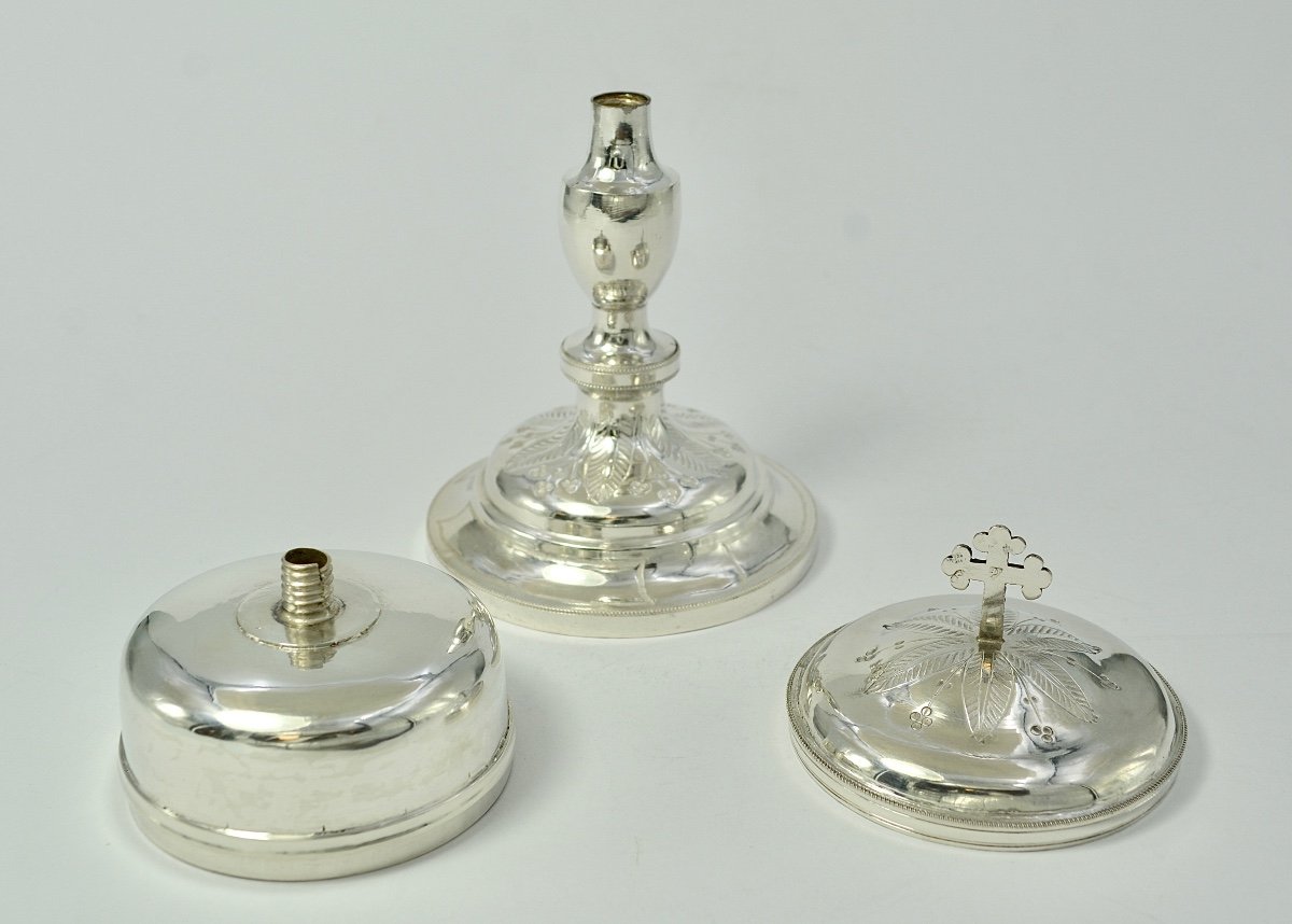 Ciboire En Argent , Europe Vers 1850-photo-6