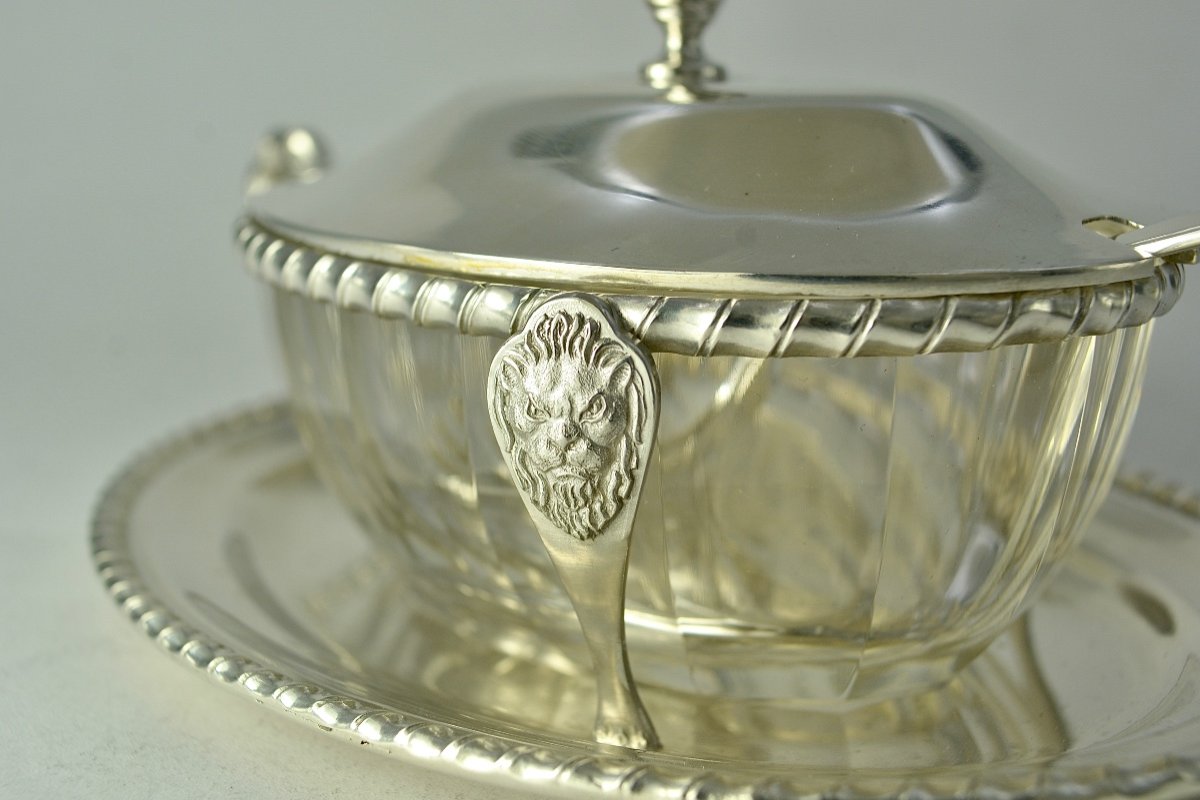 Serviteur à Parmesan, Argent Et Verre, Italie XXe Siècle -photo-6