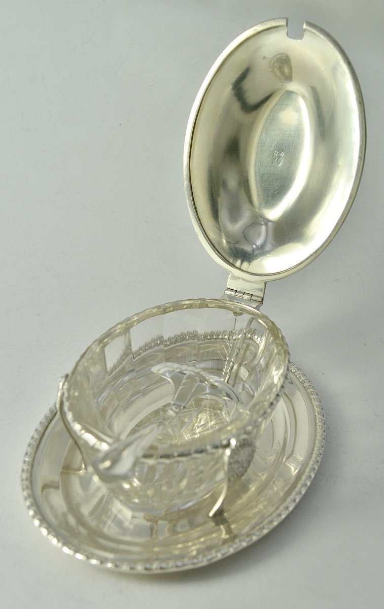 Serviteur à Parmesan, Argent Et Verre, Italie XXe Siècle -photo-8