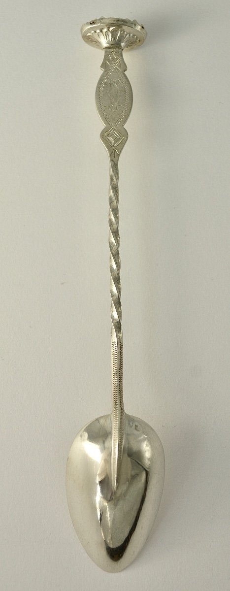 Silver Medicine Spoon France Circa 1880-photo-2