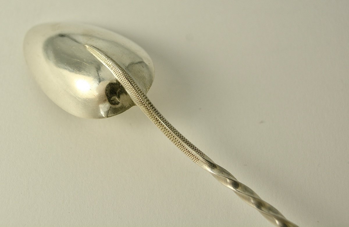 Silver Medicine Spoon France Circa 1880-photo-1