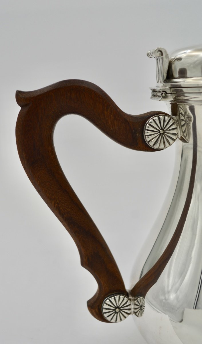 Cafetiere / Verseuse En Argent . France Vers 1900 Par Boin-taburet Orfevre-photo-3