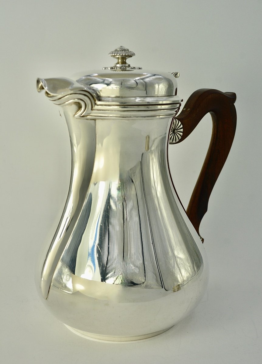Cafetiere / Verseuse En Argent . France Vers 1900 Par Boin-taburet Orfevre-photo-4