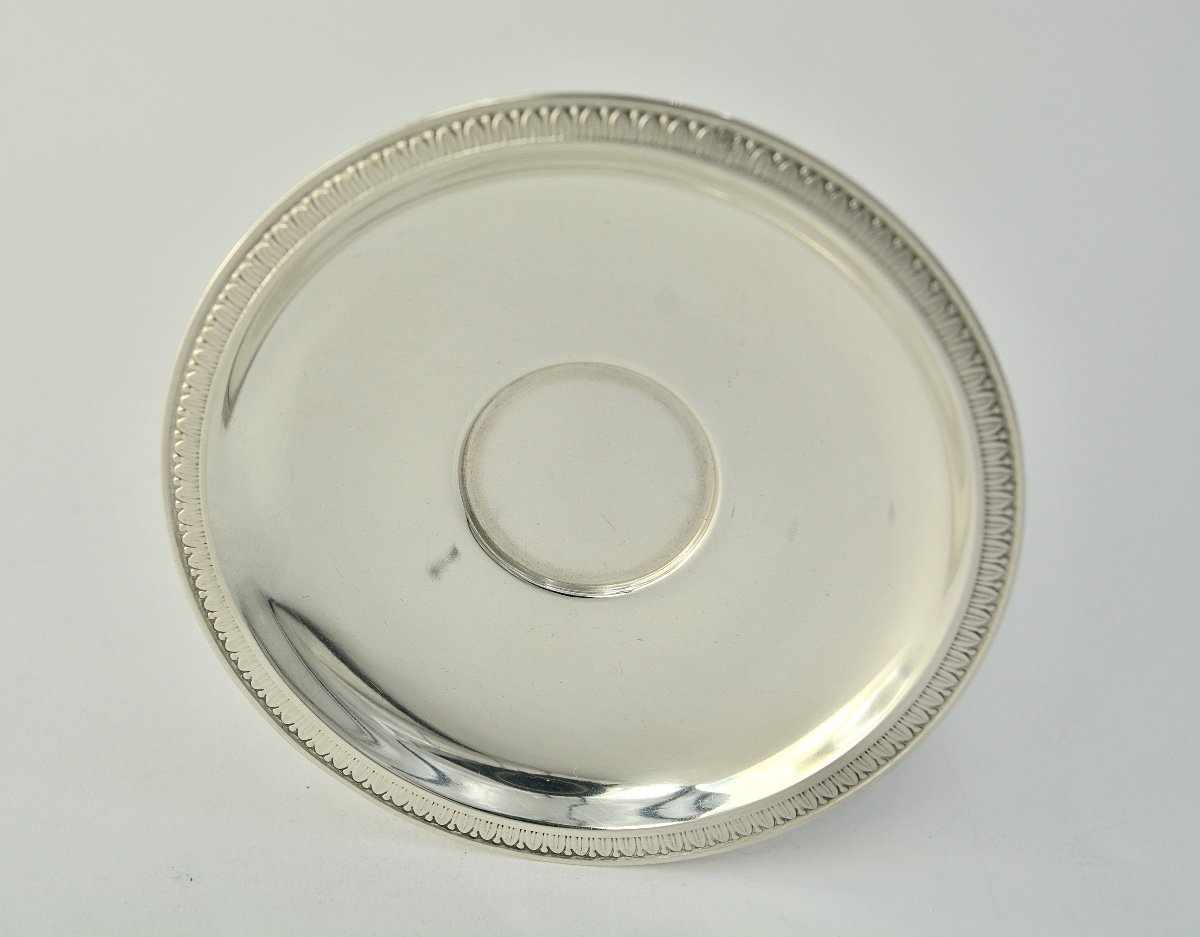 Coffee Cup And Its Saucer, Silver France Around 1900-photo-3