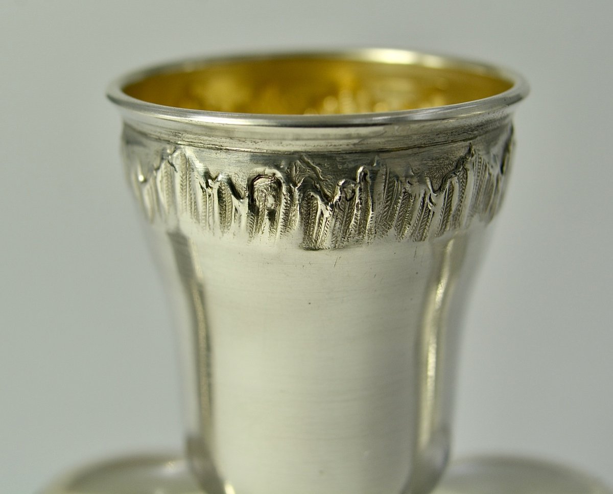 Six Silver Liqueur / Vodka Glasses France Circa 1901-photo-6