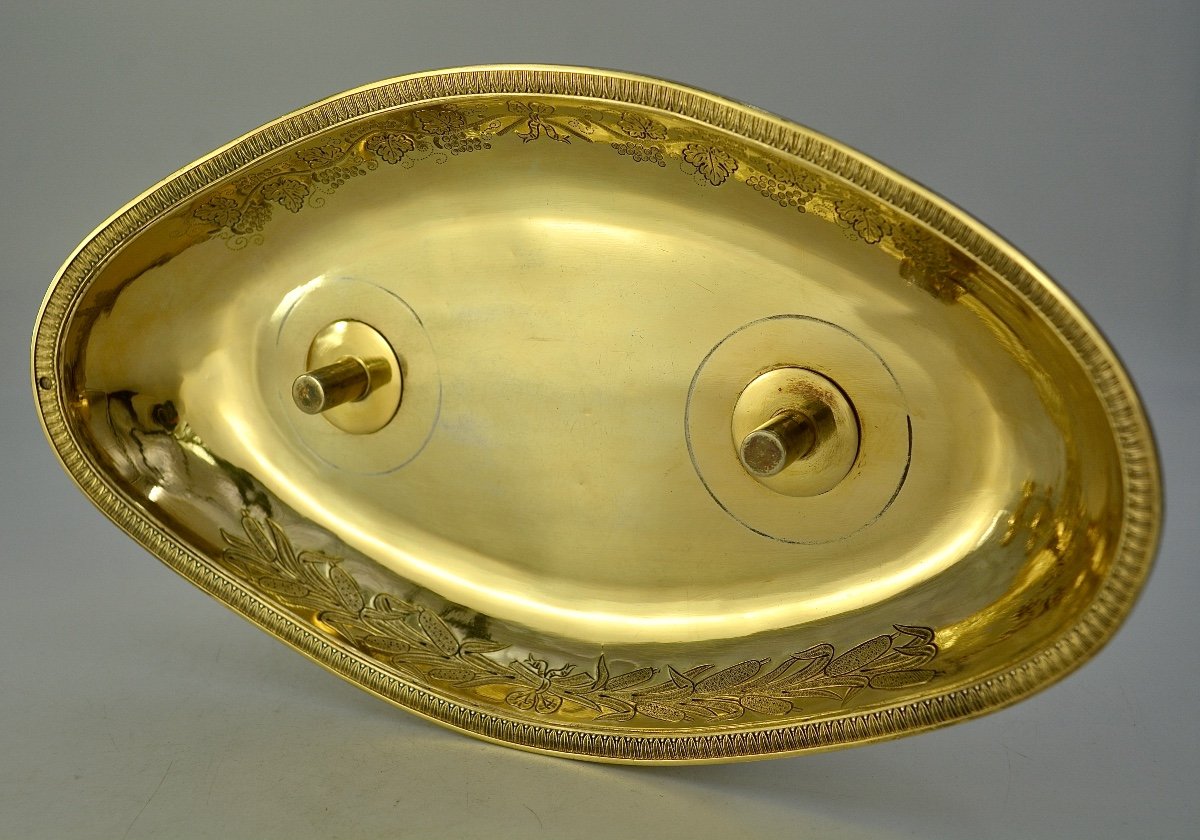 Paire De Burettes Pour La Messe Argent Doré,  France Vers 1825-photo-2