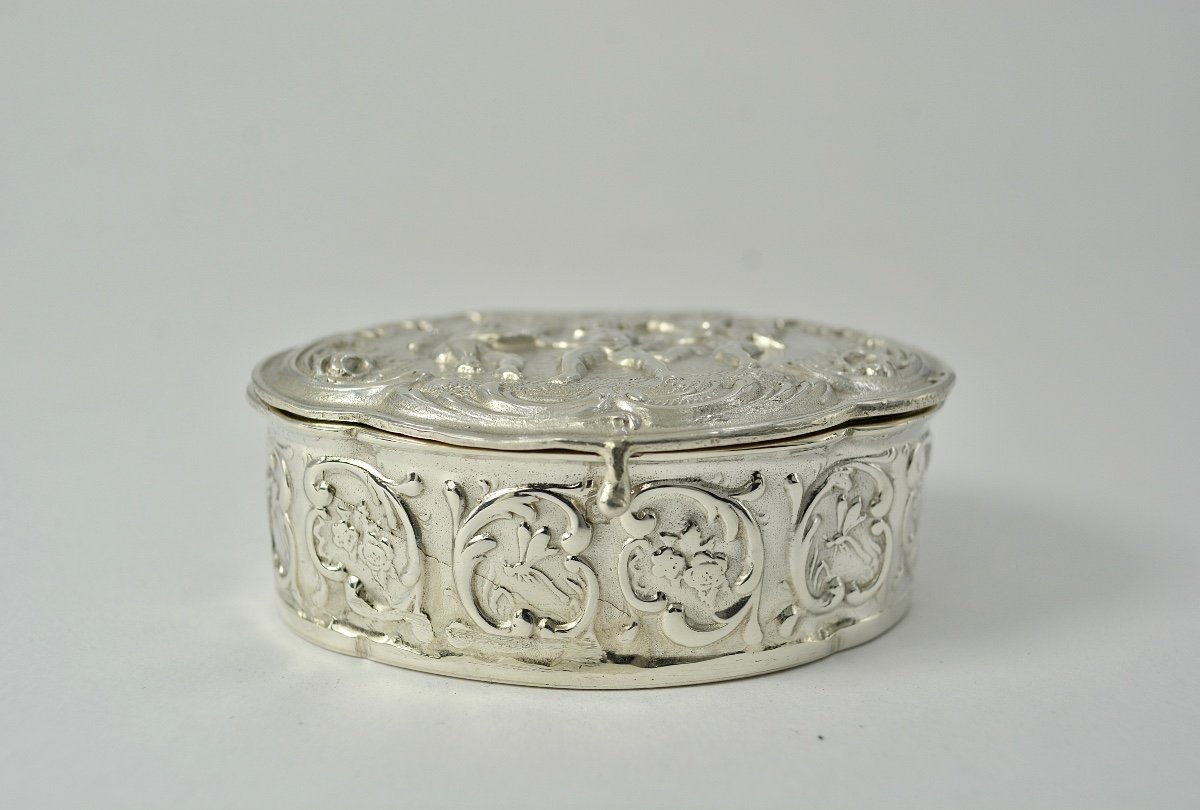 Box / Pill Box In Silver France 20th Century -photo-3