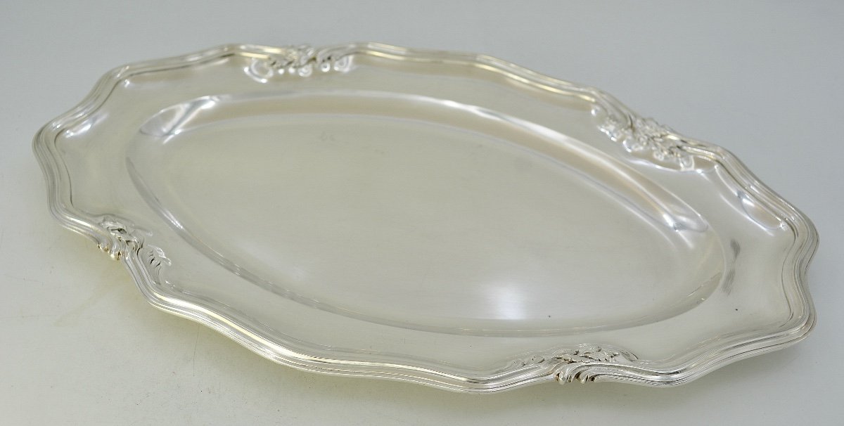 Plat De Service En Argent, France  XIXe Siecle -photo-3
