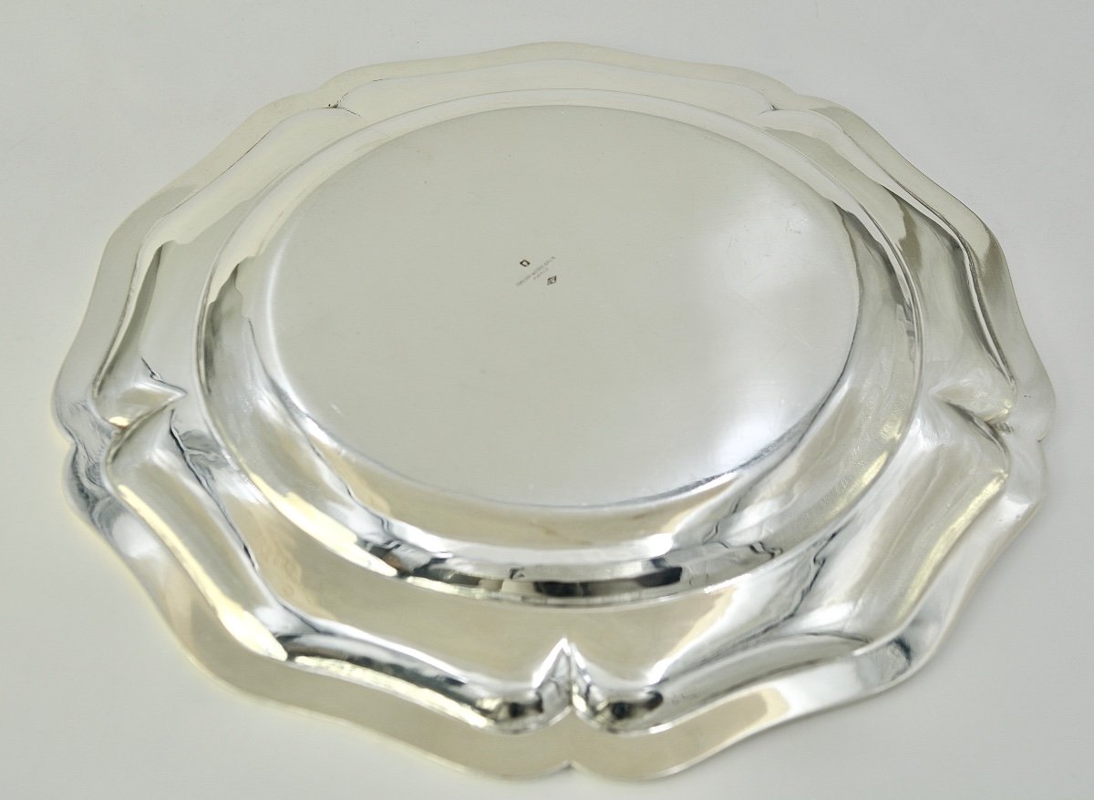Assiette En Argent, France Vers 1890-photo-2