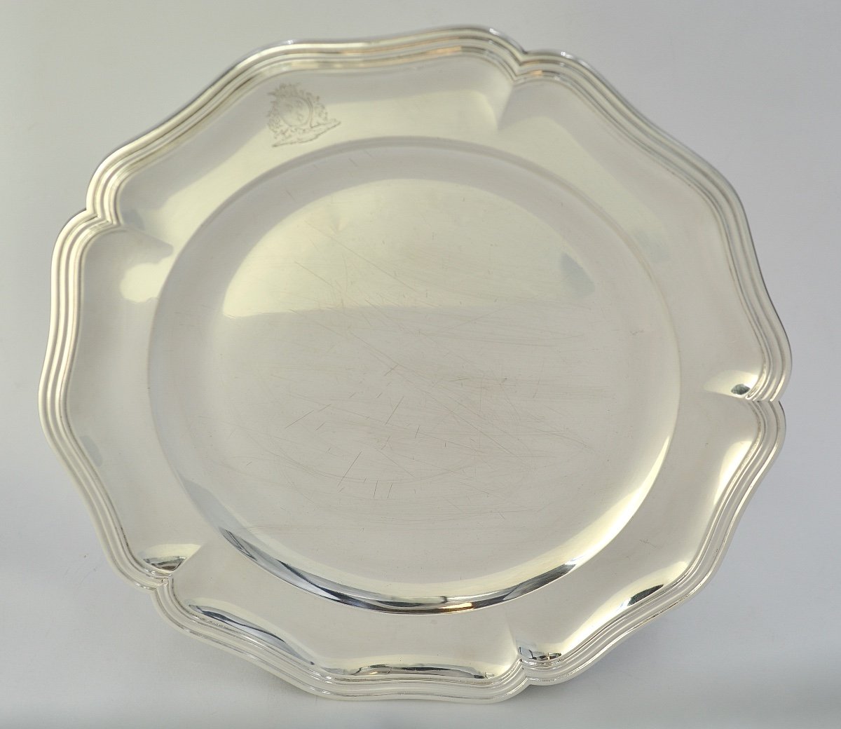 Assiette En Argent, France Vers 1890