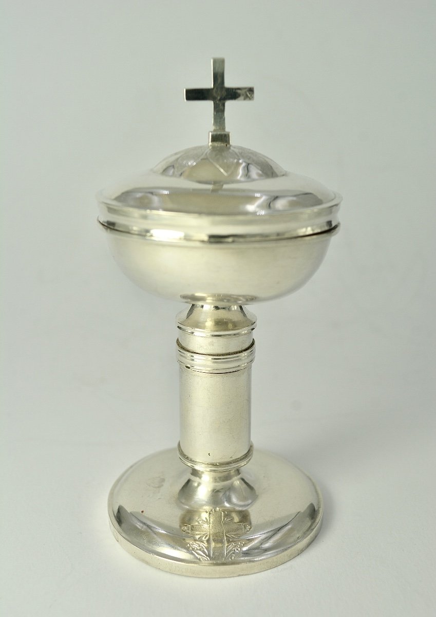 Ciboire Des Malades En Argent, France Vers 1825-photo-3