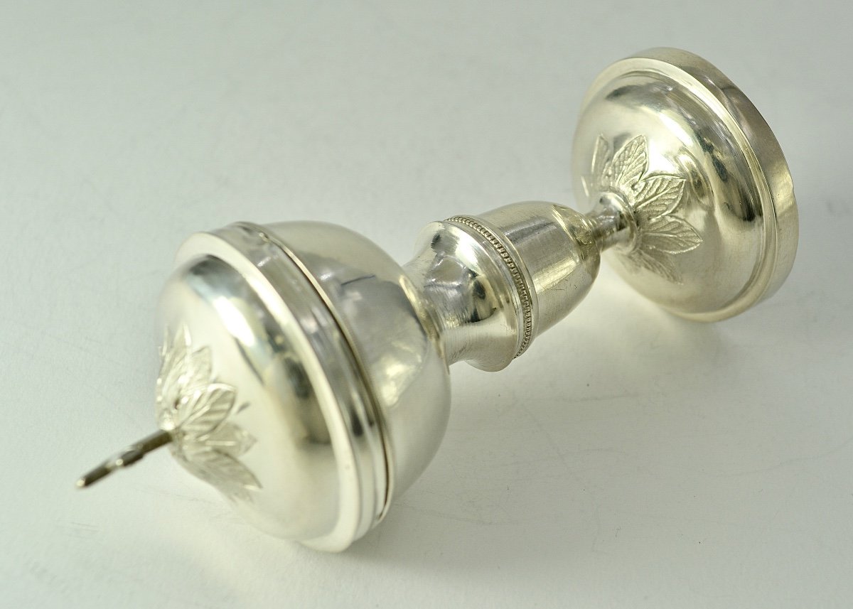 Ciboire Des Malades Argent France Dijon 1819-1838-photo-1