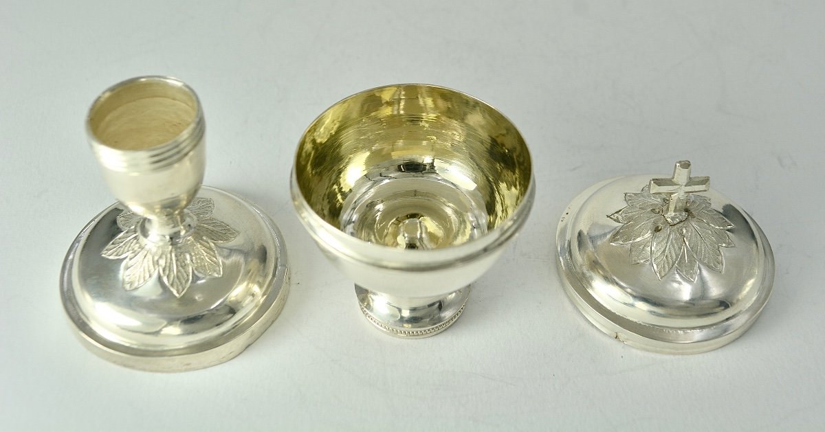 Ciboire Des Malades Argent France Dijon 1819-1838-photo-3