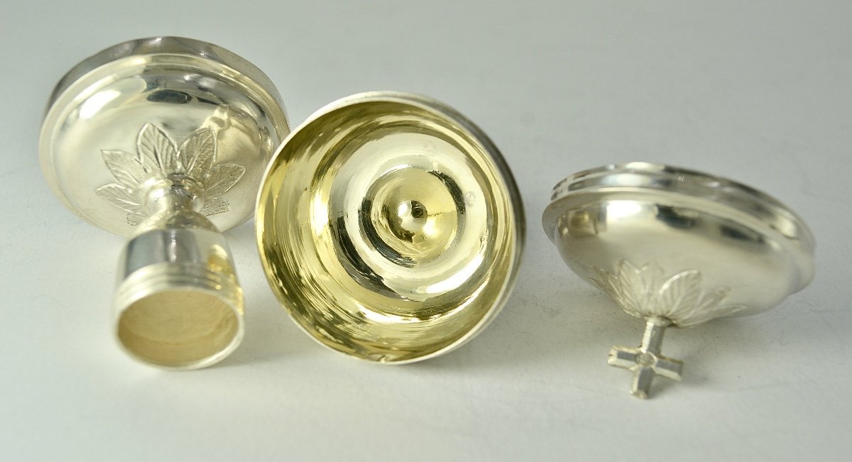 Ciboire Des Malades Argent France Dijon 1819-1838-photo-4