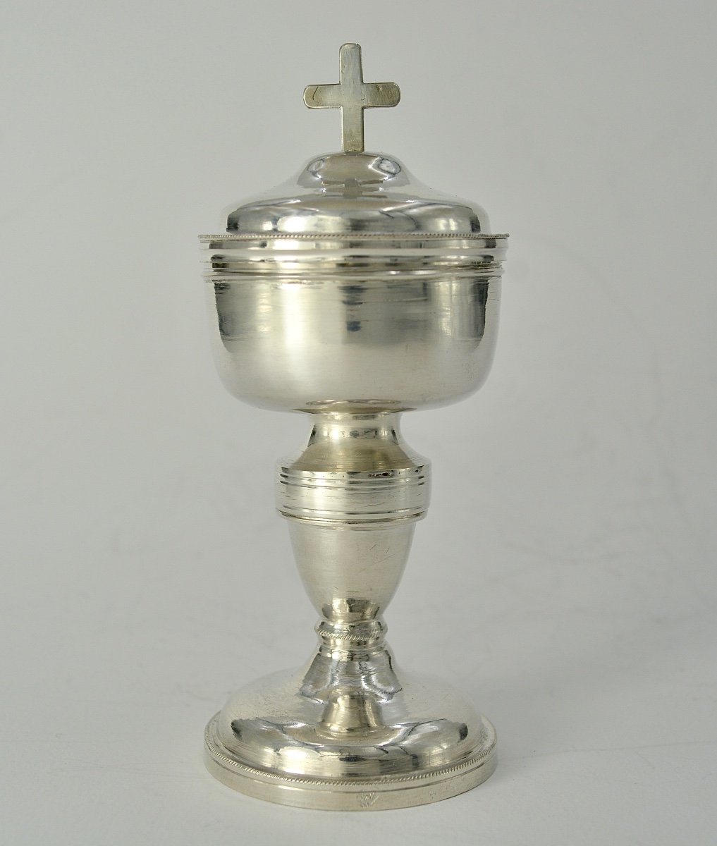 Ciborium Of The Sick Silver France 1819-1838
