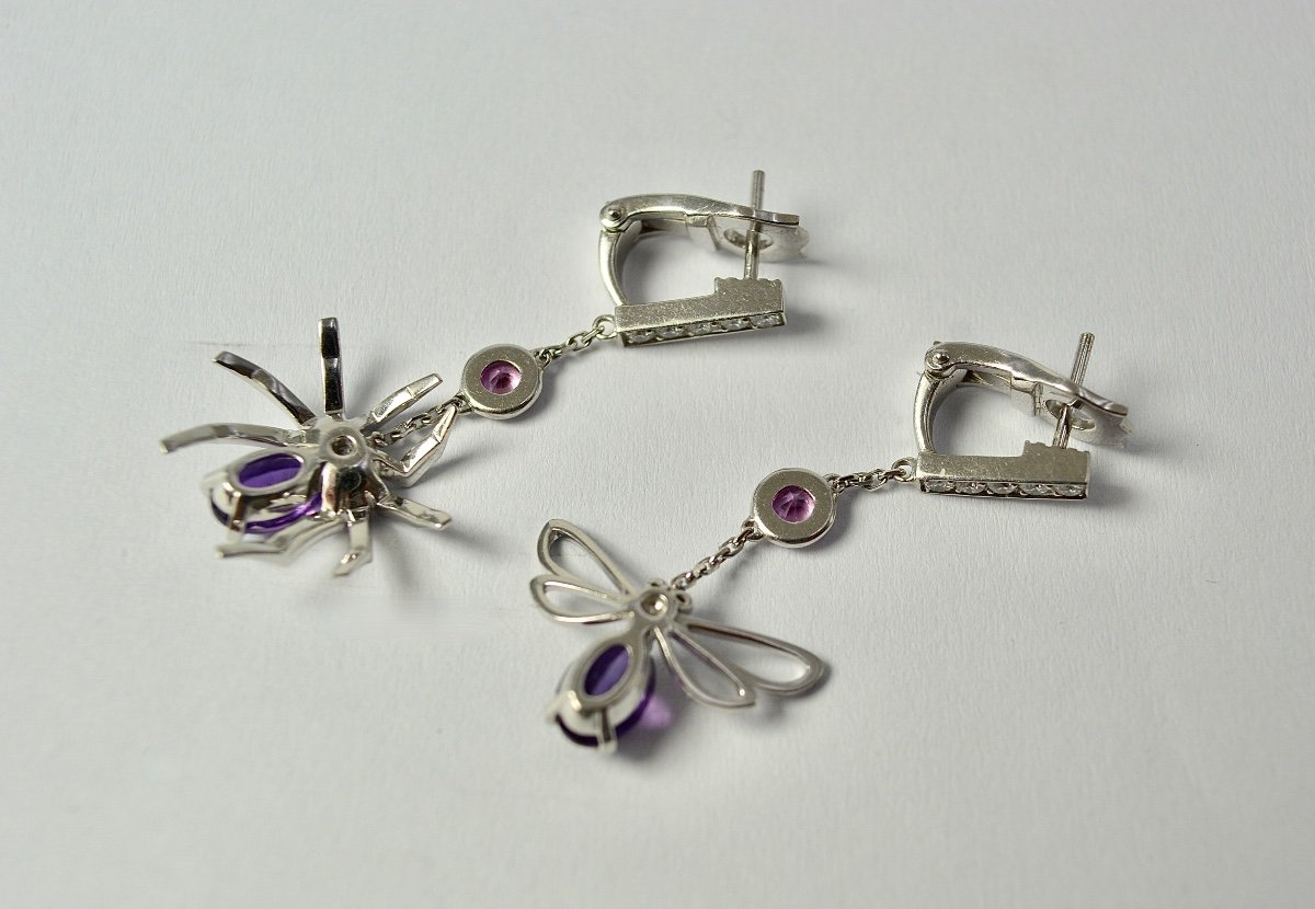 Chaumet. Boucles d'Oreilles, Or 18k " Attrape-moi Si Tu M'aimes"-photo-1