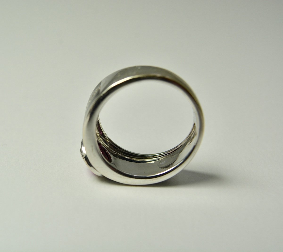 Mauboussin, Bague En Or blanc, Modele  Bonbon Rose-photo-3