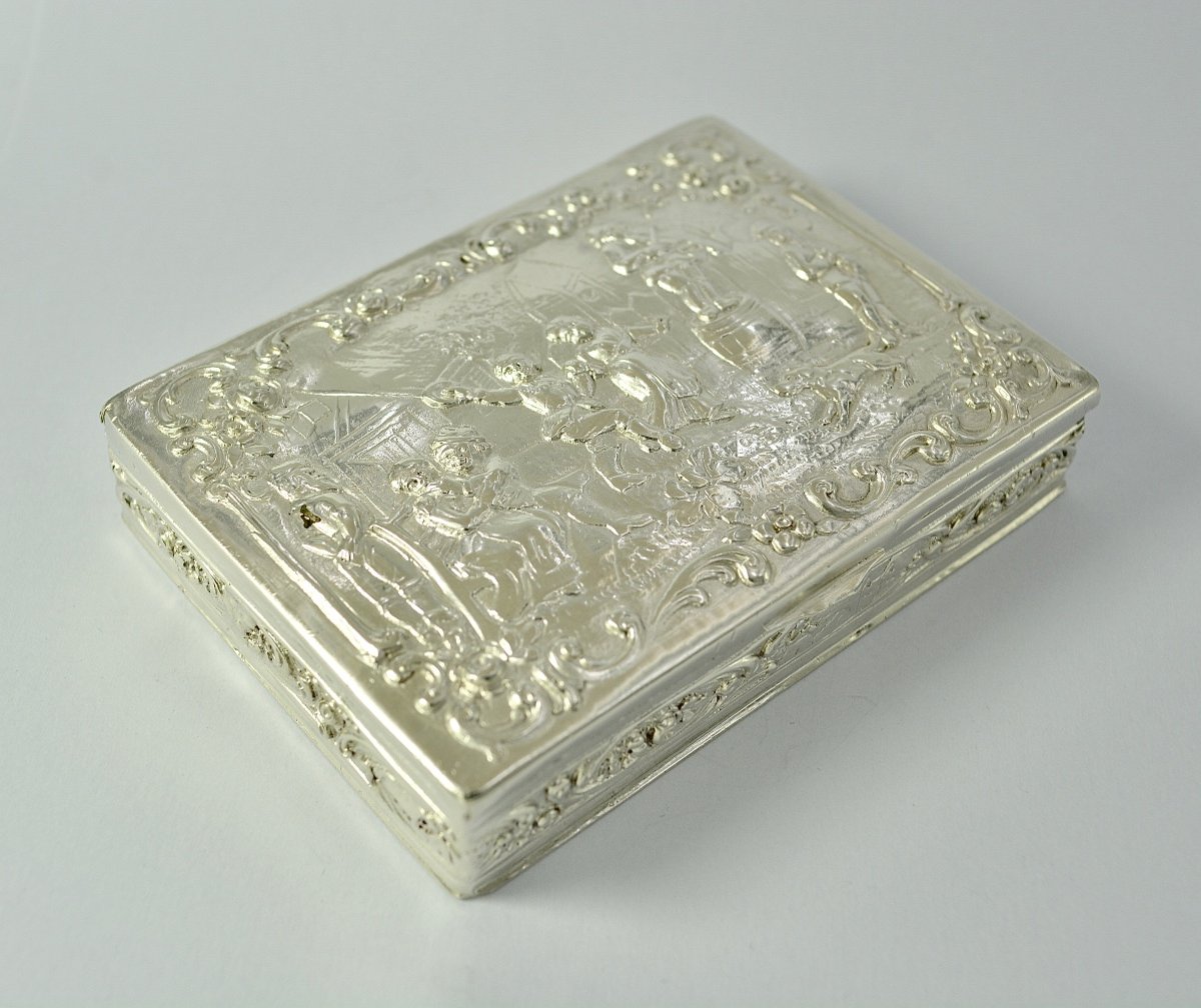Boite En Argent, Allemagne XIXe Siecle -photo-3