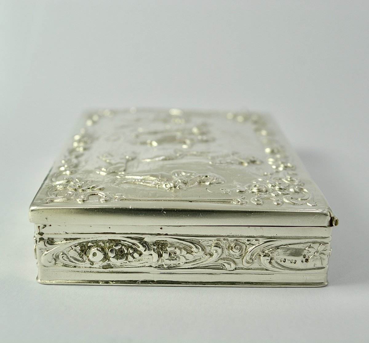 Boite En Argent, Allemagne XIXe Siecle -photo-4