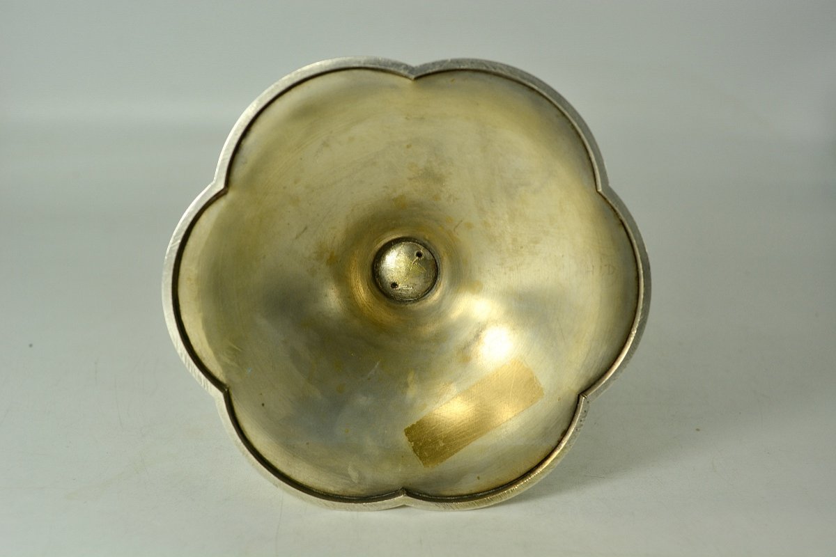 Calice En Argent Et Une Patene En Argent Doré, France Vers 1850-photo-2