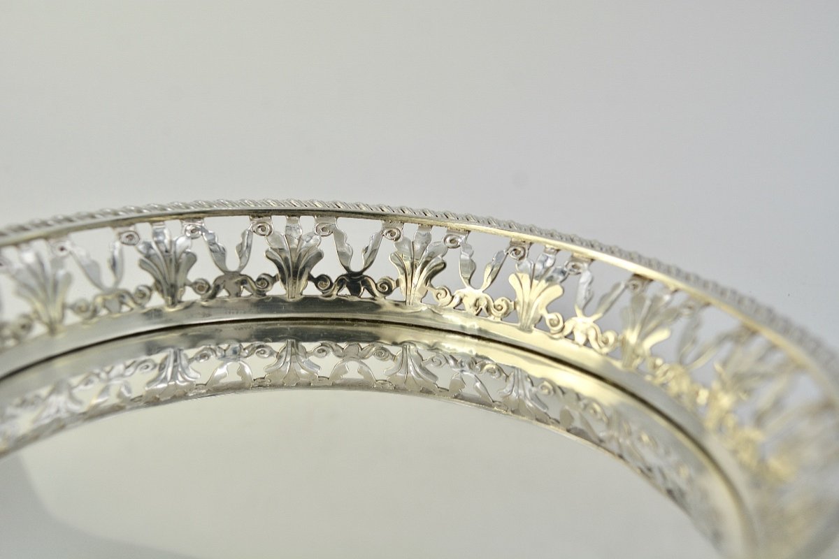 Dessous De Carafe, Une Paire, Argent Italie Venise XIXe Siecle -photo-5