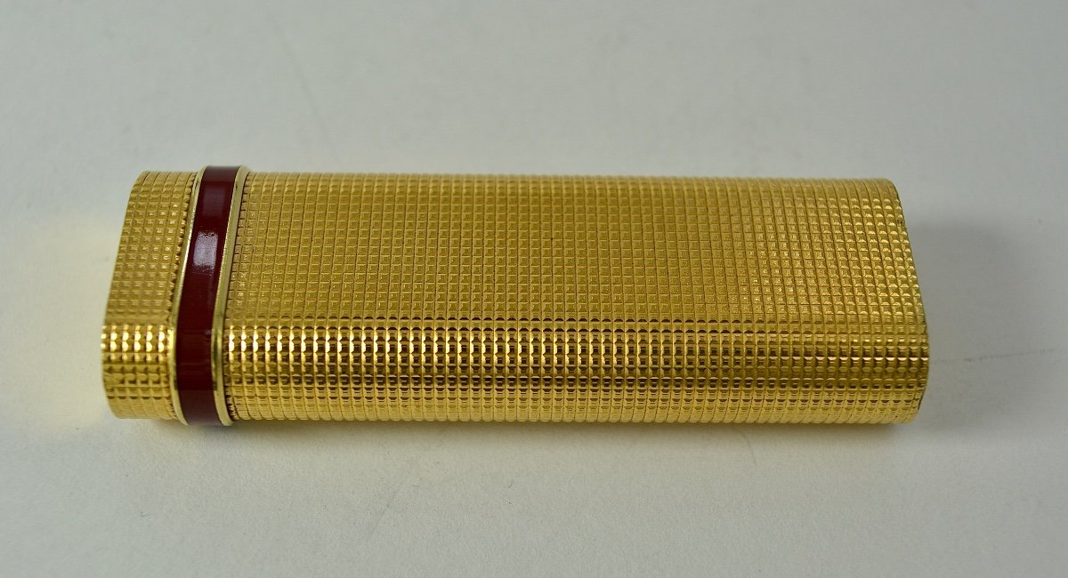 Cartier, Briquet En Metal Doré, Suisse XXe Siecle -photo-4