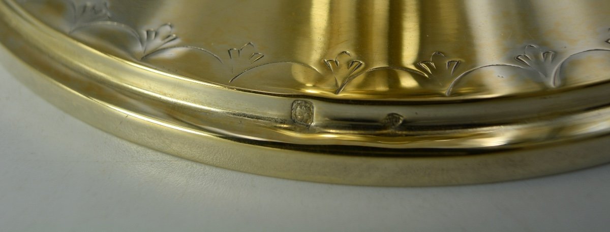 Chalice And Its Paten, Silver Gilt, France Circa 1932 By Henry Nesme Goldsmith -photo-7