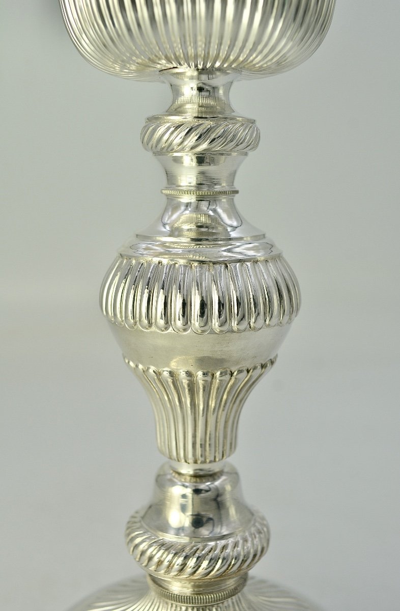 Calice Et Patène En Argent Et Argent Doré, France Vers 1827, Par Favier Orfèvres -photo-3