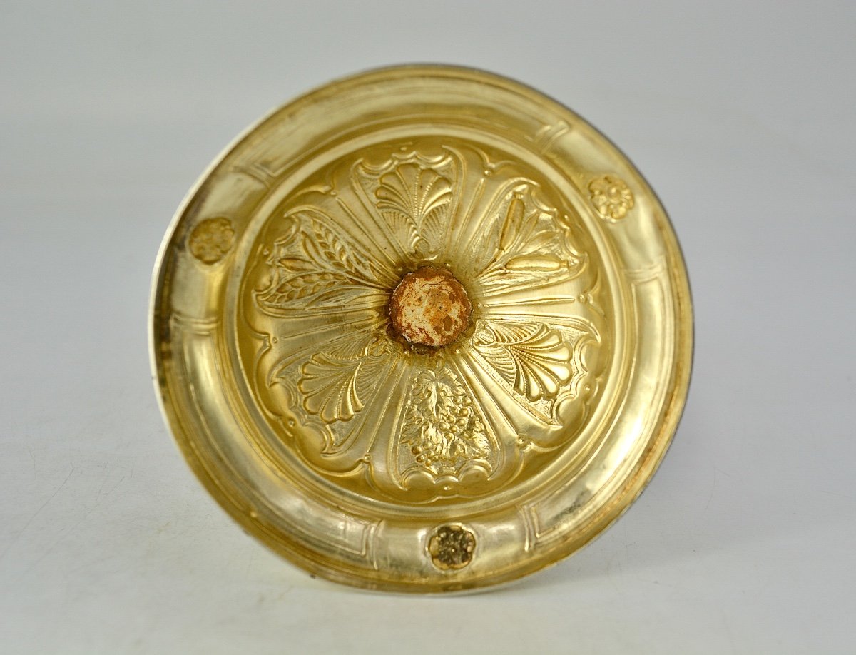 Ciboire En Argent Doré, France Vers 1940, Par Favier Frères Orfèvres -photo-1