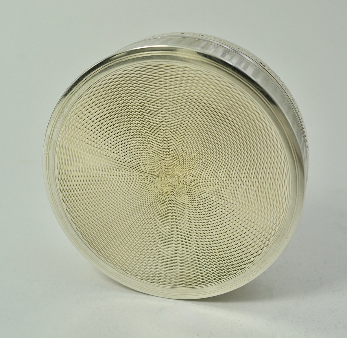 Boite En Argent Guilloché. France Circa 1900-photo-4