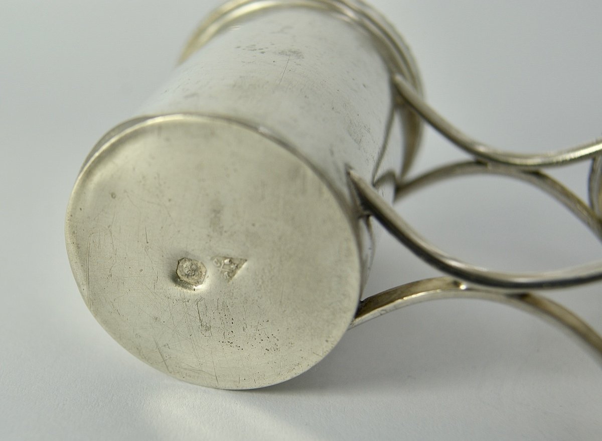 Ampoules Pour Les Huiles Saintes En Argent, France XIXe Siècle -photo-2