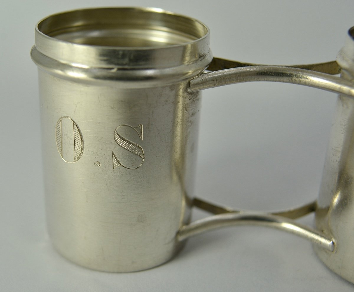 Ampoules Pour Les Huiles Saintes En Argent, France XIXe Siècle -photo-6