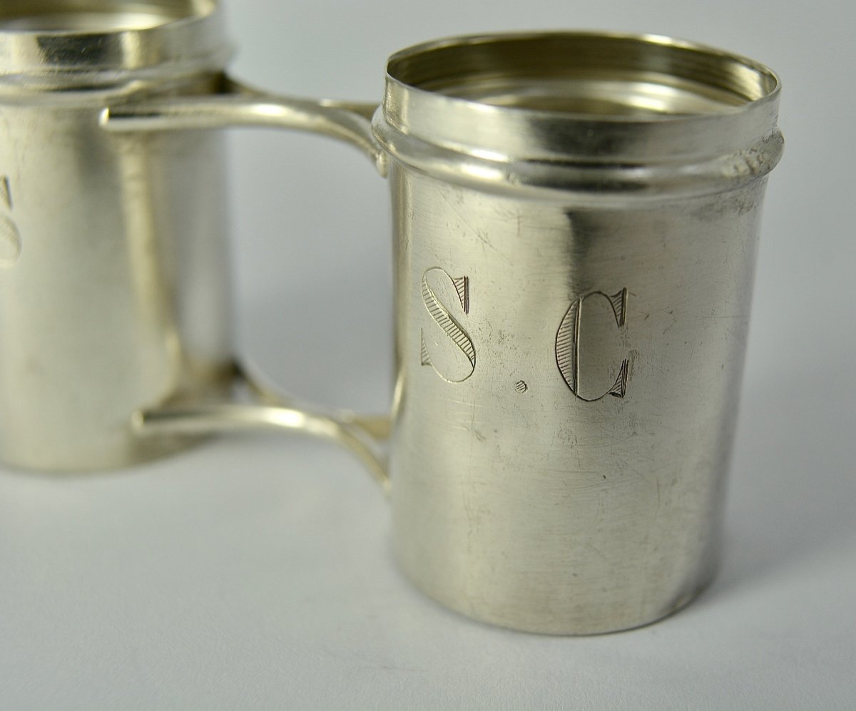 Ampoules Pour Les Huiles Saintes En Argent, France XIXe Siècle -photo-7