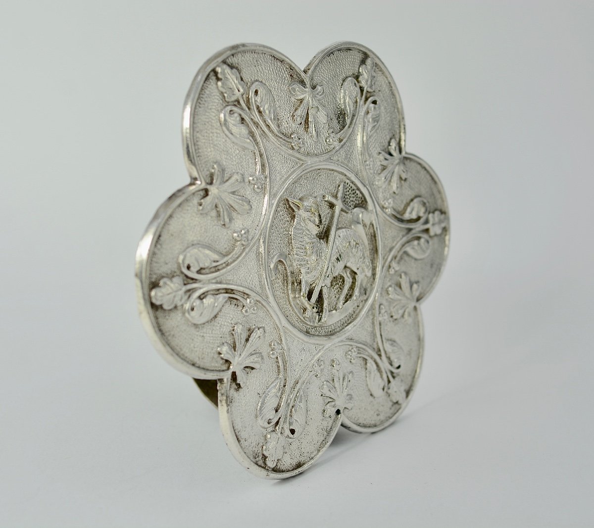 Kiss Of Peace, Silver-plated Bronze, France Circa 1800-photo-3
