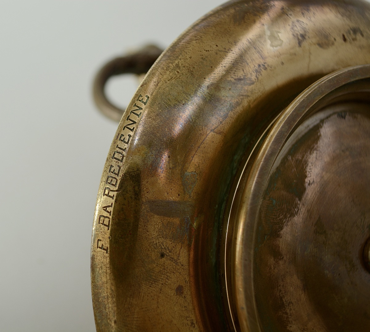 Bronze Barbedienne, Encrier France XIXe Siecle -photo-6