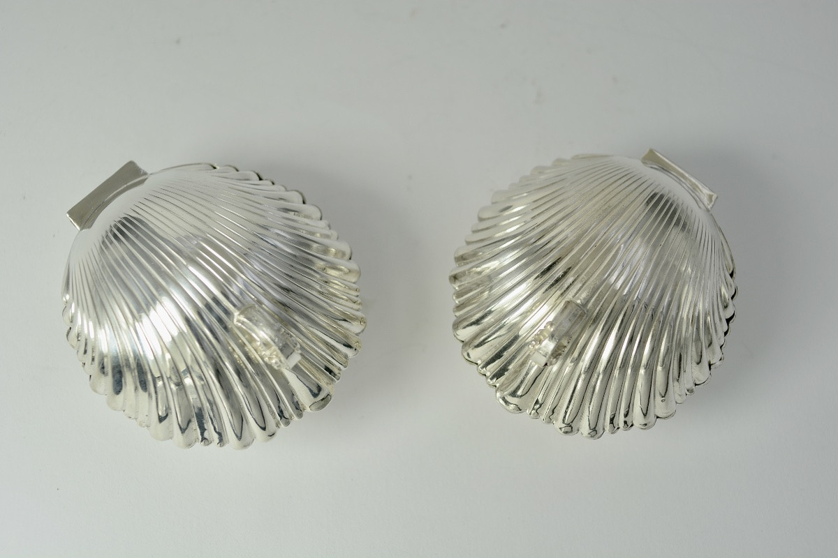 Pair Of Caviar Display Stands, Silver France Circa 1900-photo-2