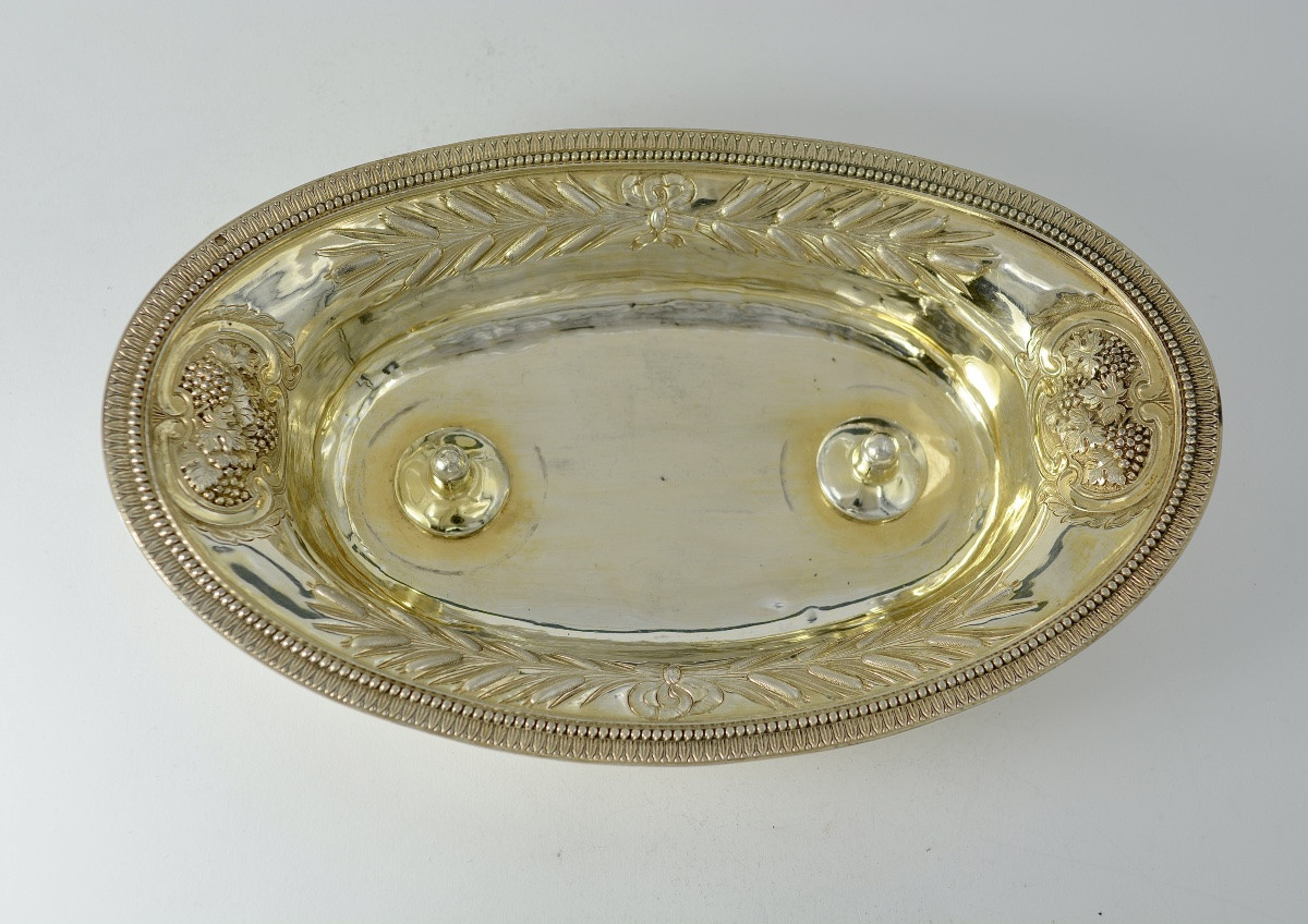 Silver-gilt Cruet Tray, France Circa 1850-photo-3