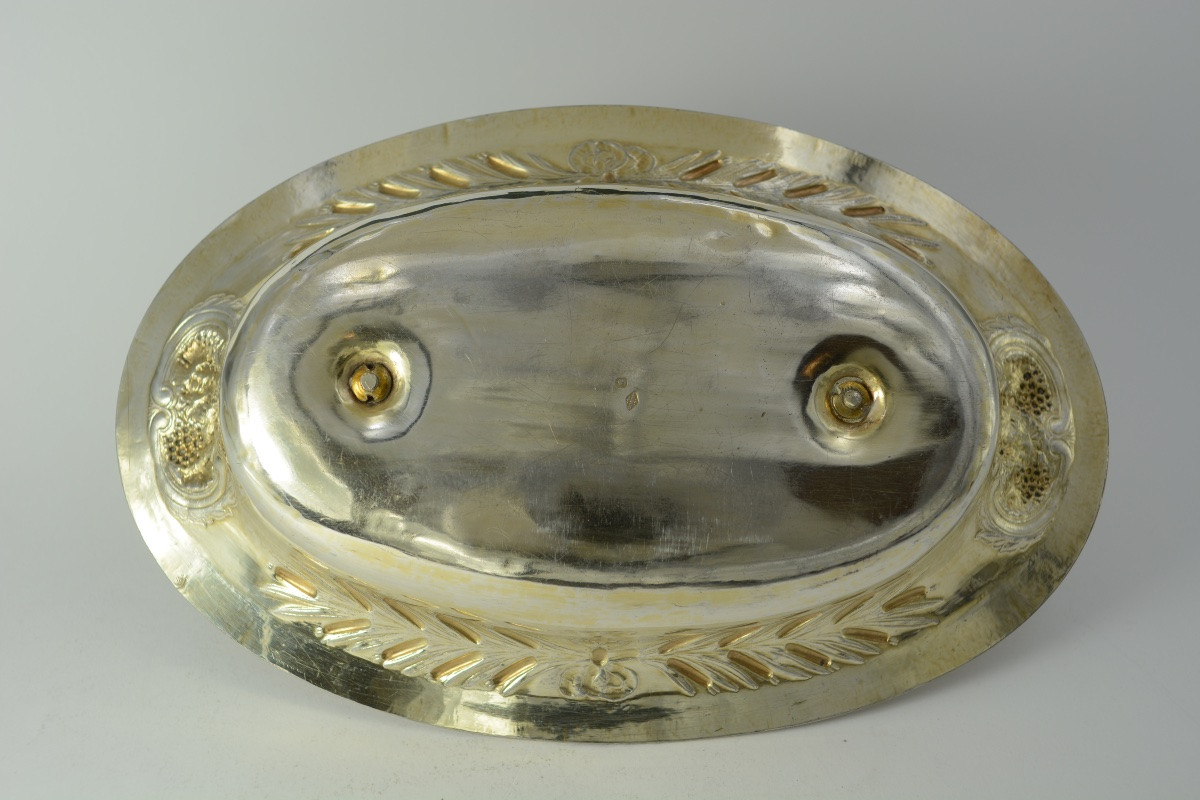 Silver-gilt Cruet Tray, France Circa 1850-photo-2