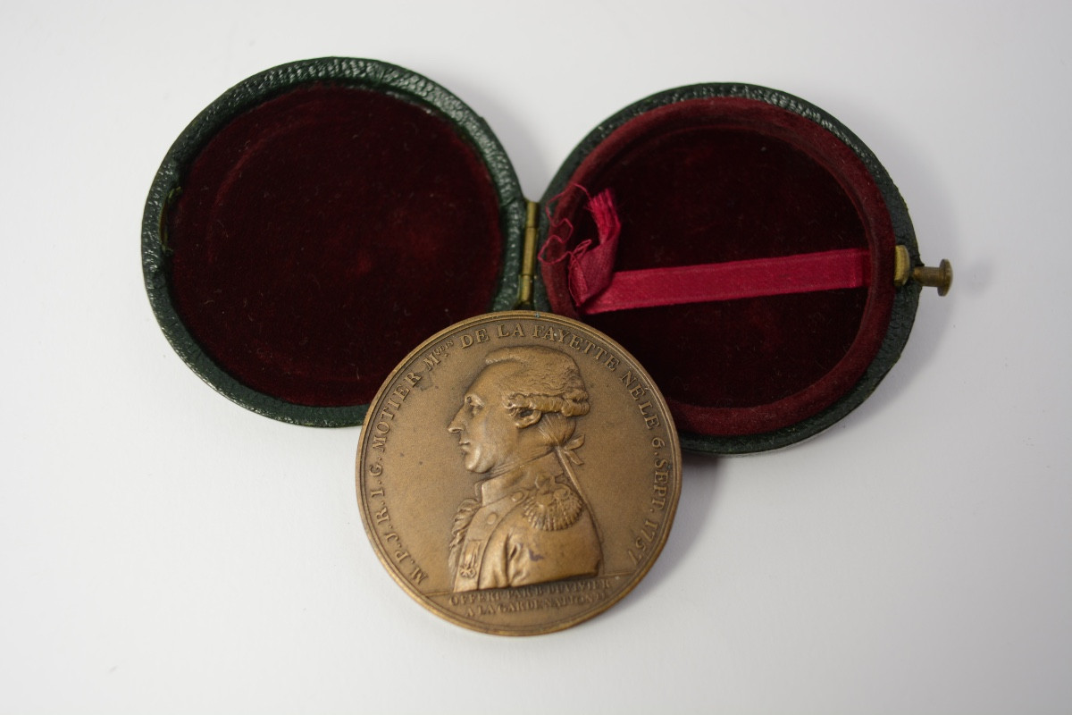 Lafayette Medal, Commander General Of The National Guard, By Duvivier, 1789 Paris