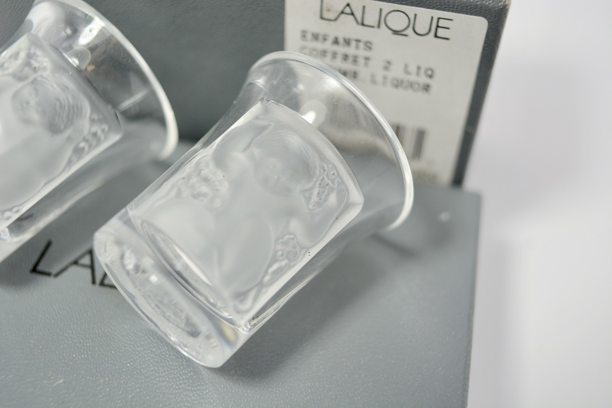 Lalique France, Pair Of 20th Century Liqueur Cups-photo-3