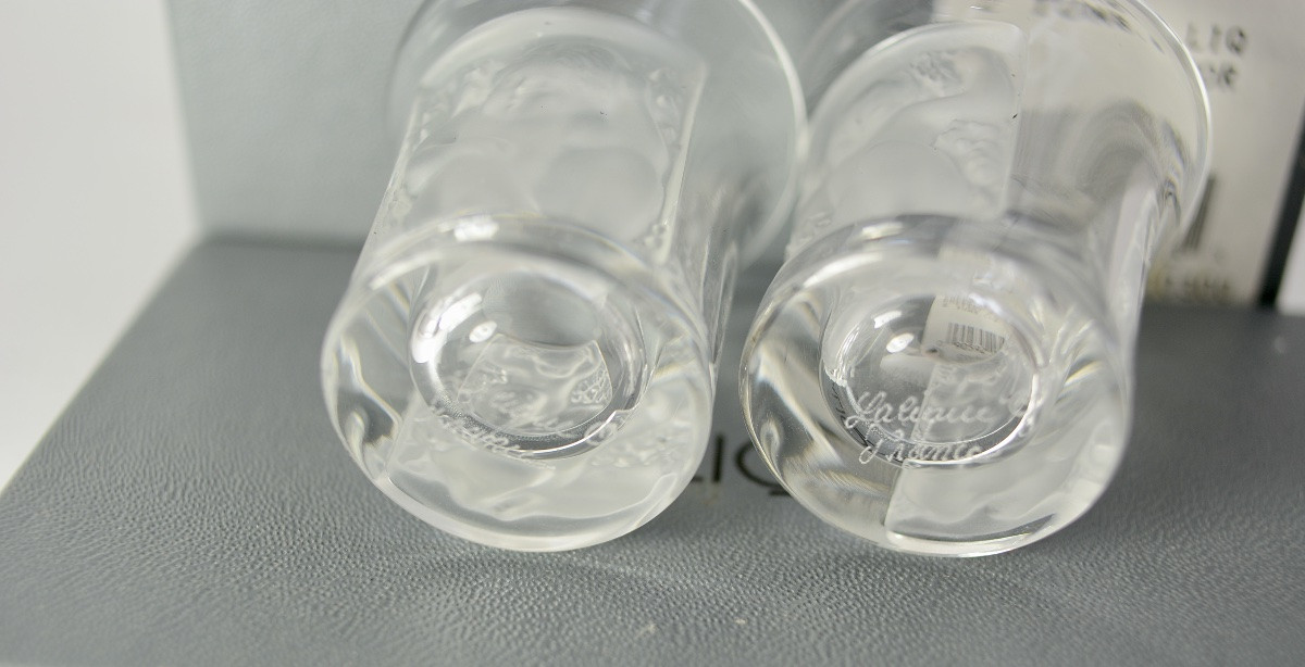 Lalique France, Pair Of 20th Century Liqueur Cups-photo-4