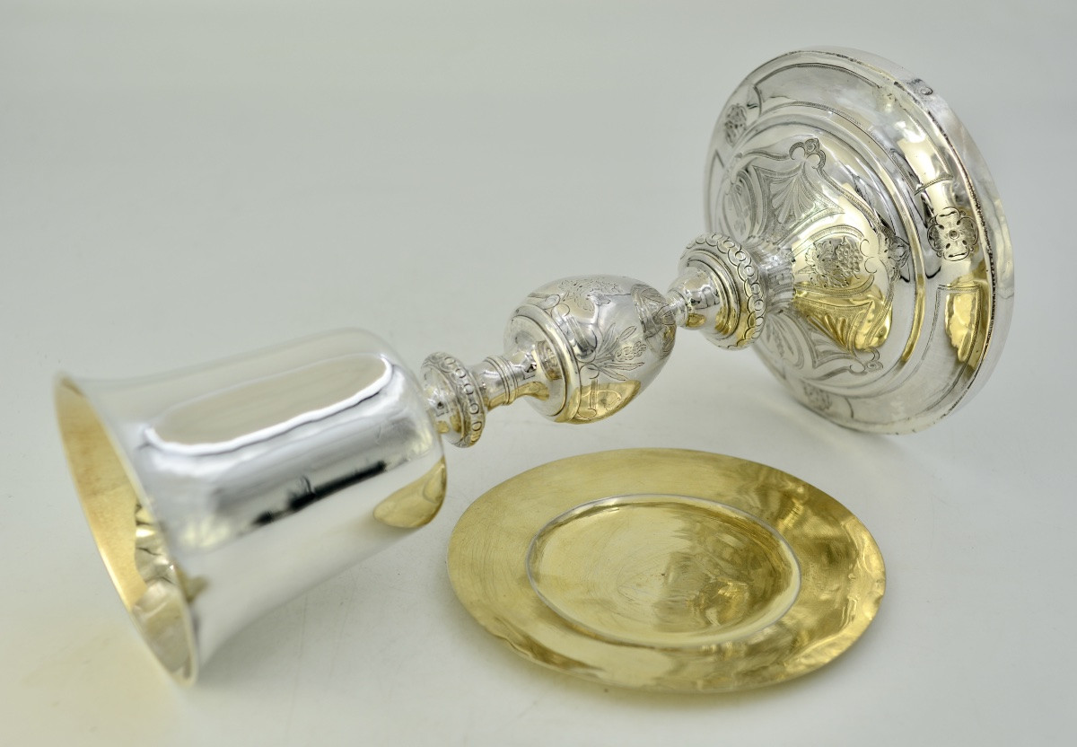 Calice En Argent , France Vers 1800-photo-3
