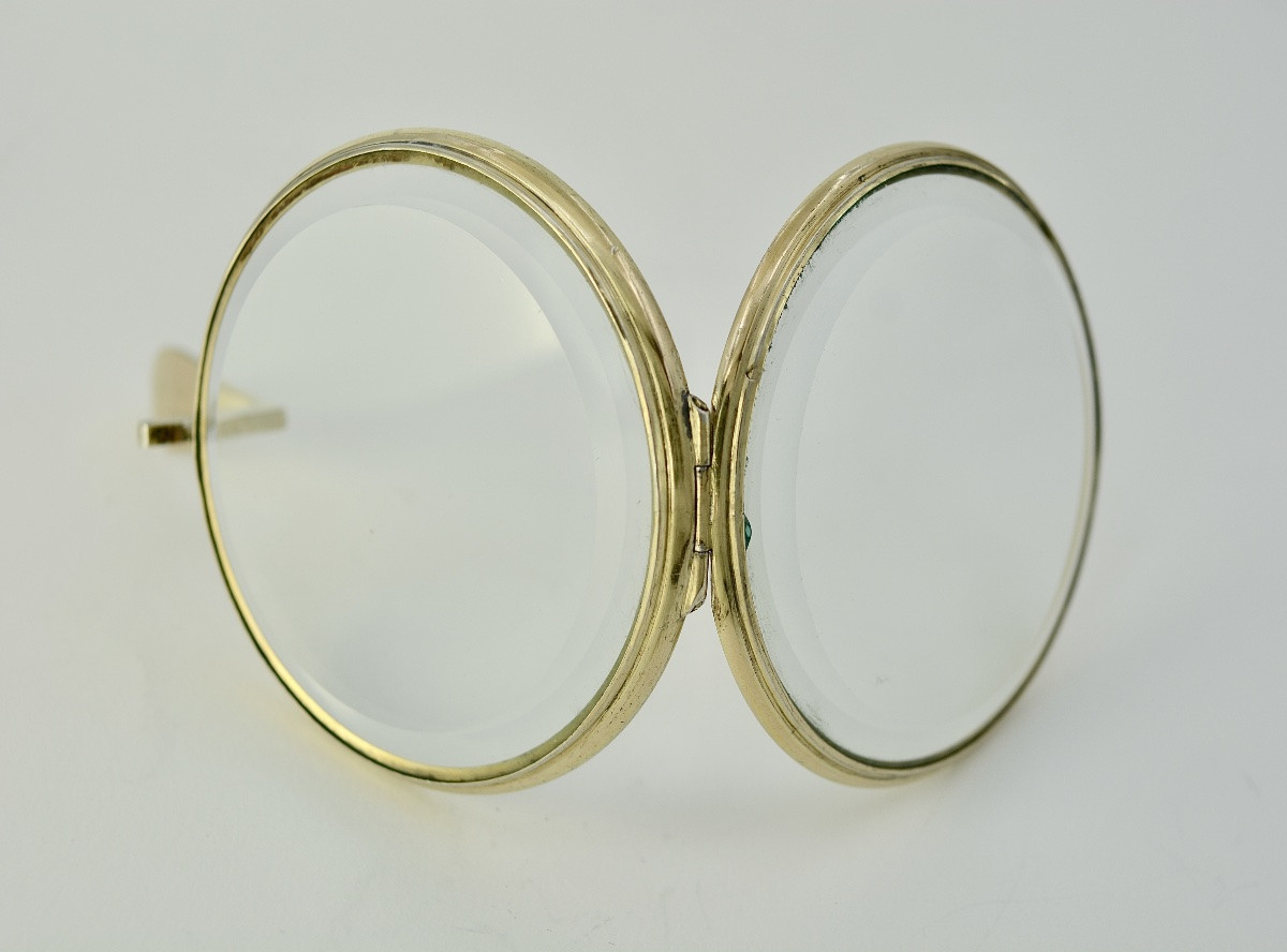 Lunule Pour Ostensoir En Argent Doré, France XIXe Siecle -photo-4