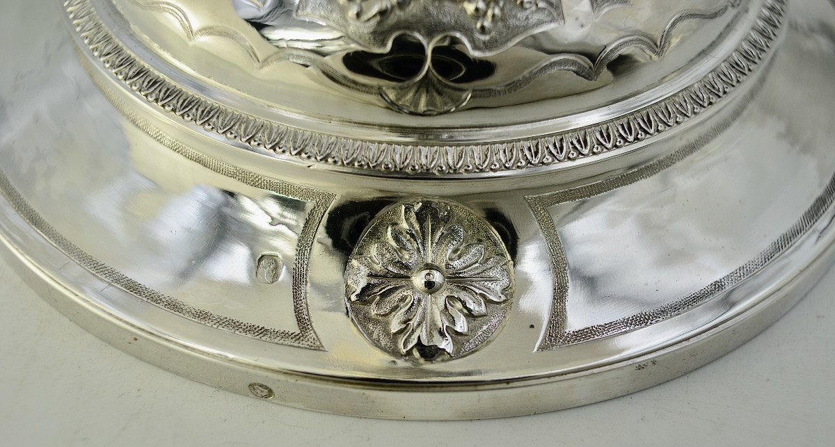 Silver Chalice And Paten, France Circa 1830 By Bertrand Paraud Goldsmith-photo-7