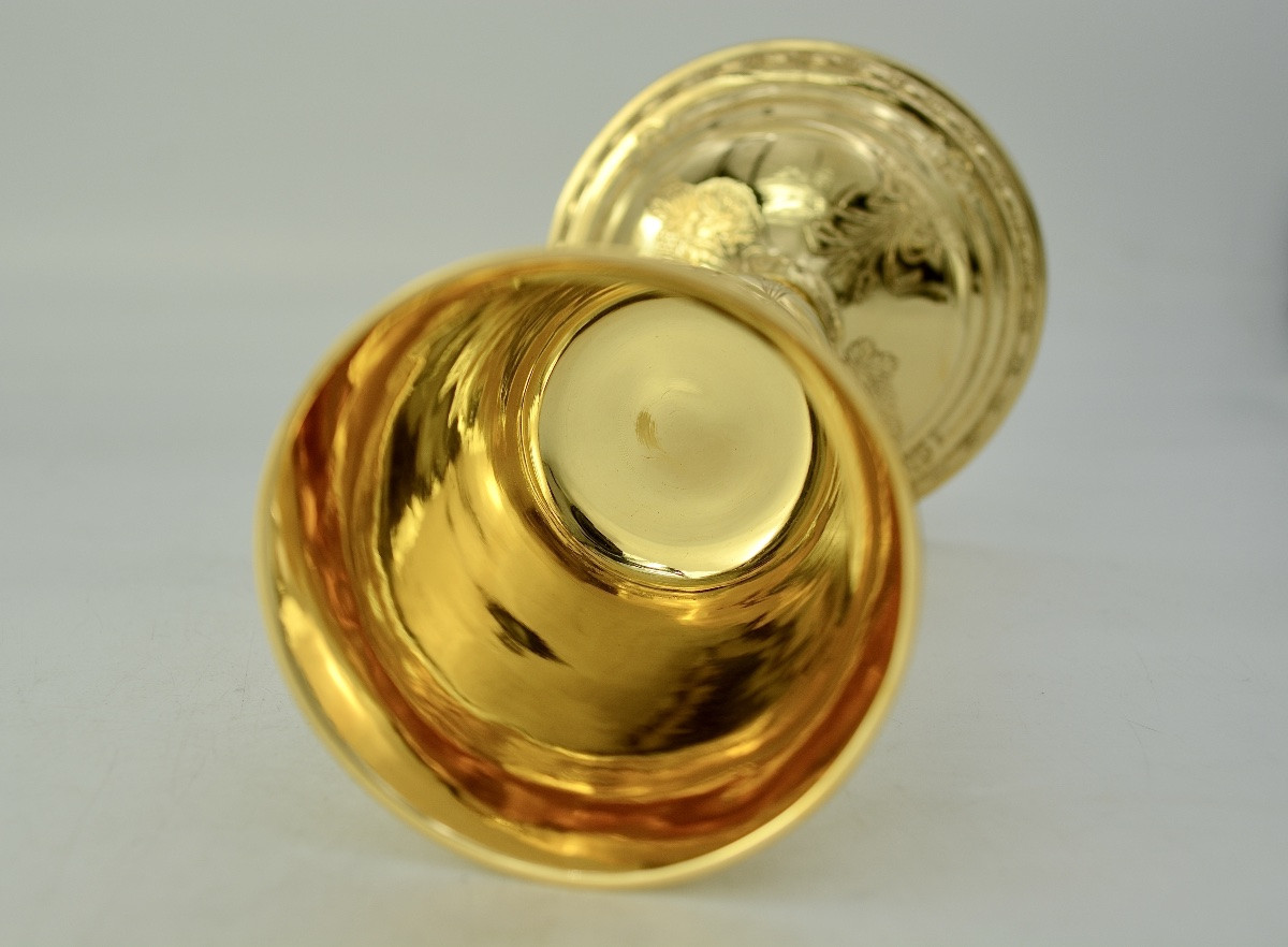 Calice En Argent Doré, France Province, Arras, Vers 1800-photo-2