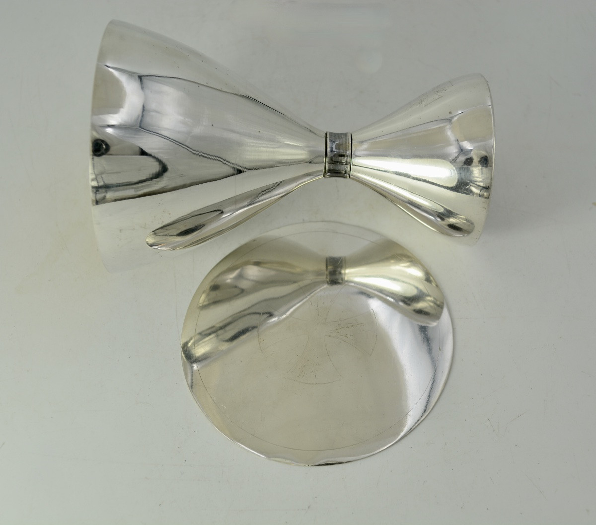 Chalice And Its Silver Paten, Art Deco-photo-3
