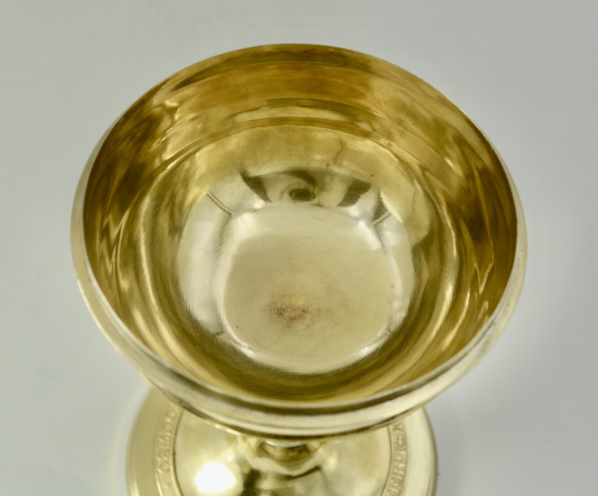 Large Ciborium, Gilded Silver, France 19th Century By Paul Brunet-photo-1