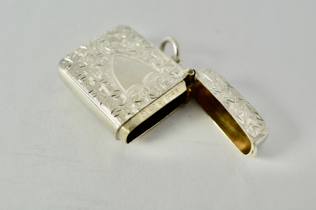 Art Nouveau. Silver Pyrogen. United Kingdom Circa 1927-photo-2
