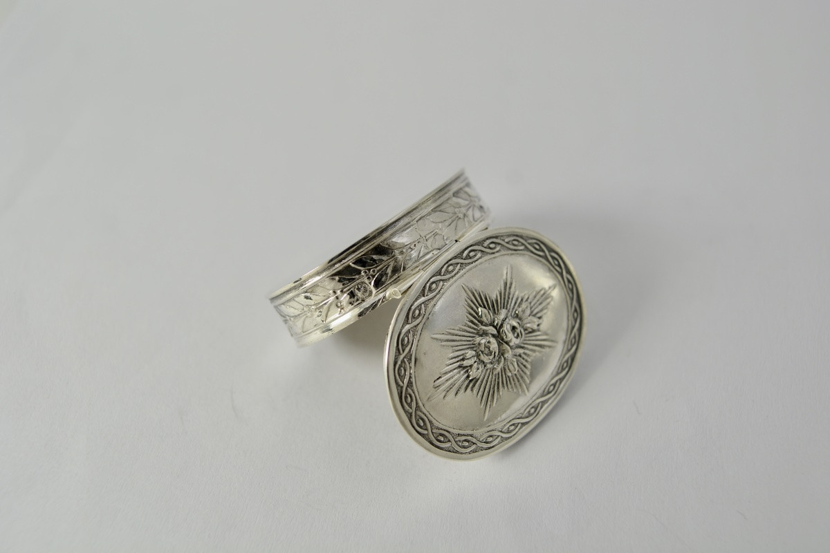 Silver Pill Box, France, Circa 1900-photo-1